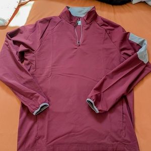 Maroon windbreaker